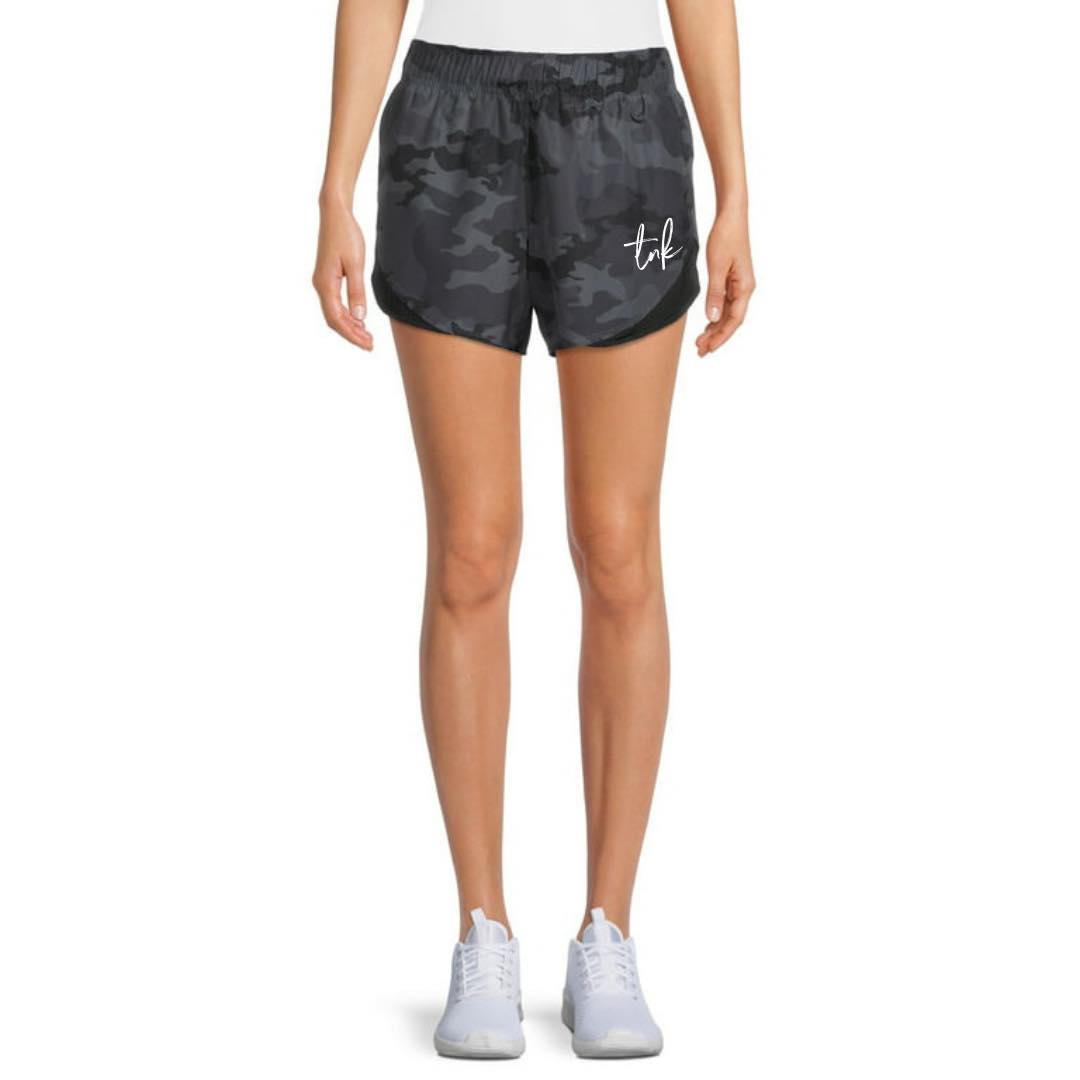 Black Camo Athletic Shorts