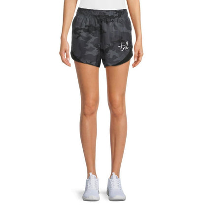 Black Camo Athletic Shorts