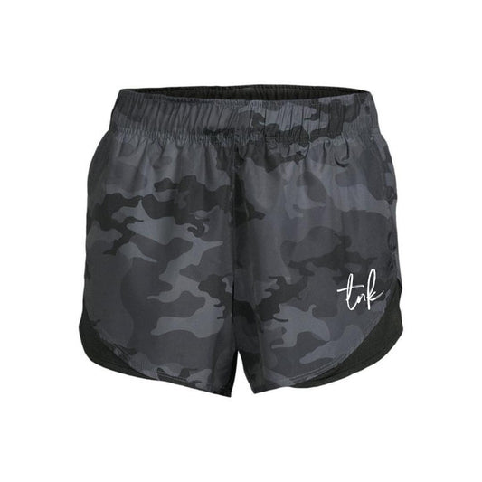 Black Camo Athletic Shorts